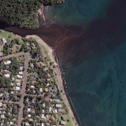Satellite imagery of Te Rae Point, NZ