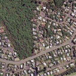 Satellite imagery of Te Rae Point, NZ