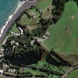 Satellite imagery of Waiiti Redoubt, NZ