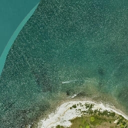 Satellite imagery of Mahia Bluff, NZ
