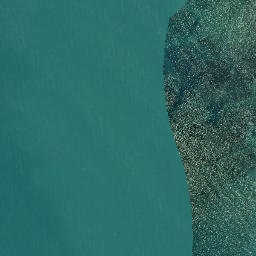 Satellite imagery of Mahia Bluff, NZ