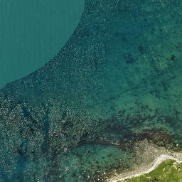 Satellite imagery of Kinikini Point, NZ