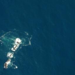 Satellite imagery of Hawini Rocks, NZ