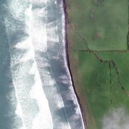 Satellite imagery of Cape Egmont, NZ