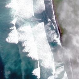 Satellite imagery of Cape Egmont, NZ