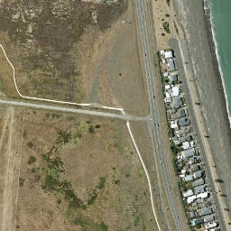 Satellite imagery of Beach Crest December 1986, NZ