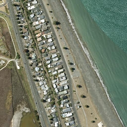Satellite imagery of Beach Crest December 1986, NZ