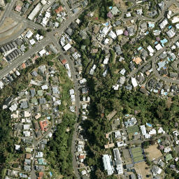 Satellite imagery of Ahuriri Bluff, NZ