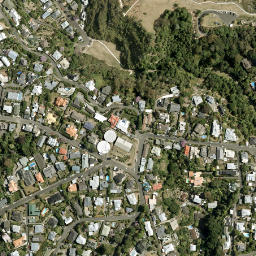 Satellite imagery of Ahuriri Bluff, NZ