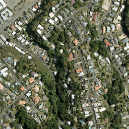 Satellite imagery of Ahuriri Bluff, NZ