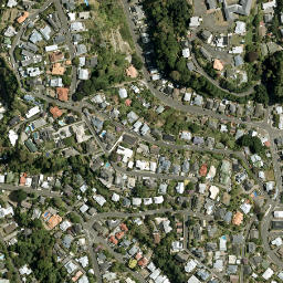 Satellite imagery of Ahuriri Bluff, NZ