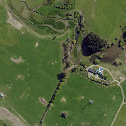 Satellite imagery of Te Hora Pa, NZ