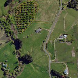 Satellite imagery of Te Hora Pa, NZ