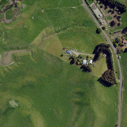 Satellite imagery of Te Hora Pa, NZ