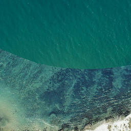 Satellite imagery of Cape Kidnappers, NZ