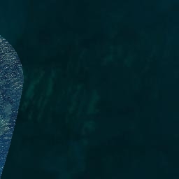 Satellite imagery of Cape Kidnappers, NZ