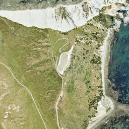 Satellite imagery of Cape Kidnappers, NZ