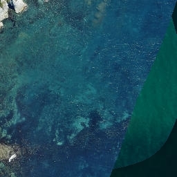 Satellite imagery of Cape Kidnappers, NZ