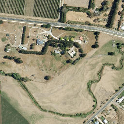 Satellite imagery of Bridge Pa, NZ