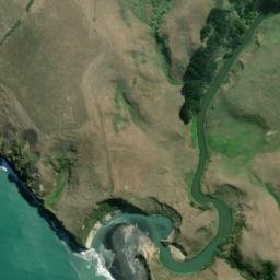 Satellite imagery of Thackers Redoubt, NZ