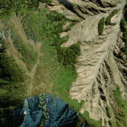 Satellite imagery of Papakiakuta Ridge, NZ