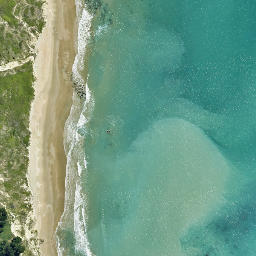 Satellite imagery of Pututaranui, NZ