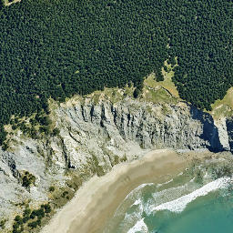Satellite imagery of Te Wainohu, NZ