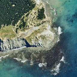 Satellite imagery of Te Wainohu, NZ