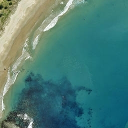 Satellite imagery of Te Wainohu, NZ
