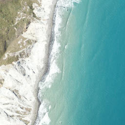 Satellite imagery of Cape Turnagain, NZ