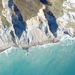 Satellite imagery of Cape Turnagain, NZ