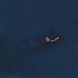 Satellite imagery of Calf Rock, AU