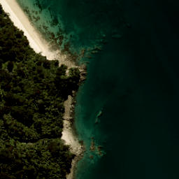 Satellite imagery of Ratakura Point, NZ