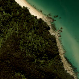 Satellite imagery of Sawpit Point, NZ