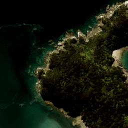 Satellite imagery of Awaroa Head, NZ