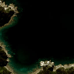 Satellite imagery of Awaroa Head, NZ