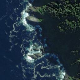 Satellite imagery of Cabo San Antonio, CL