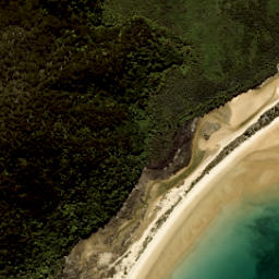 Satellite imagery of Reef Point, NZ
