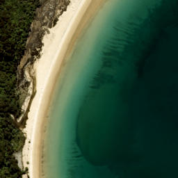 Satellite imagery of Tonga Quarry, NZ