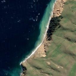 Satellite imagery of Hapuka Rock, NZ