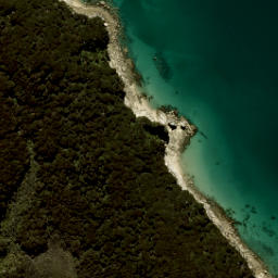 Satellite imagery of Foul Point, NZ