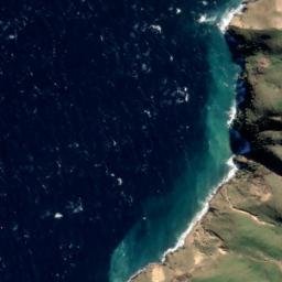 Satellite imagery of Hapuka Rock, NZ