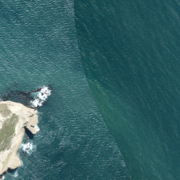 Satellite imagery of Castle Point, NZ