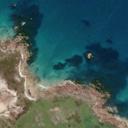 Satellite imagery of Sinking Rock, AU