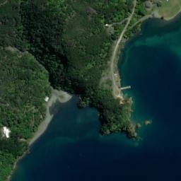Satellite imagery of Te Akau Point, NZ