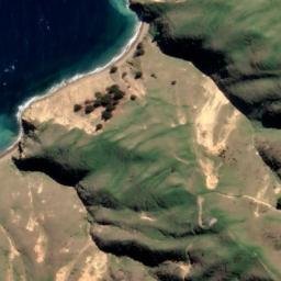 Satellite imagery of Hapuka Rock, NZ