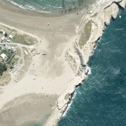 Satellite imagery of Castle Point, NZ