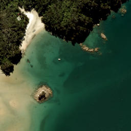 Satellite imagery of Pitt Head, NZ