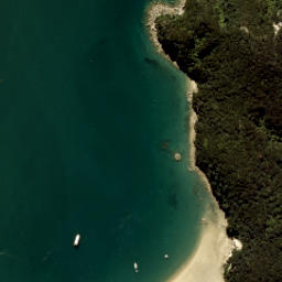 Satellite imagery of Te Karetu Point, NZ