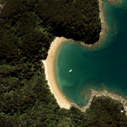 Satellite imagery of Te Karetu Point, NZ
